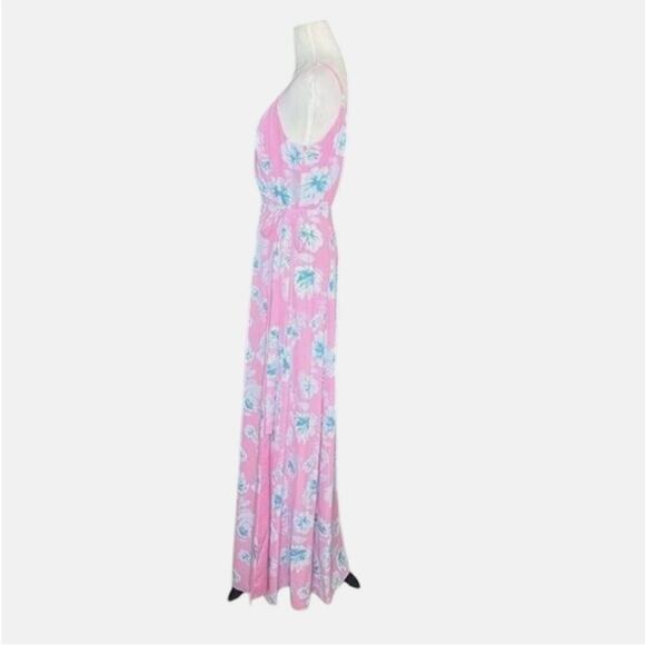 NWOT WAYF Angelina Floral Wrap Maxi Pink Dress - Sz Small - Picture 7 of 10